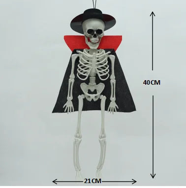 Halloween & Day of the Dead Halloween Decorative Props Scary Hanging Full Body Skeletons Halloween Party Plastic Crafts