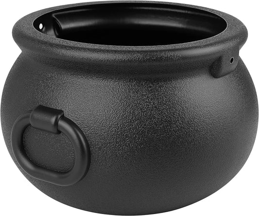Halloween & Death Day 14cm Halloween Party Supplies Black Plastic Cauldrons Kettles Halloween Large Plastic Witch Cauldrons