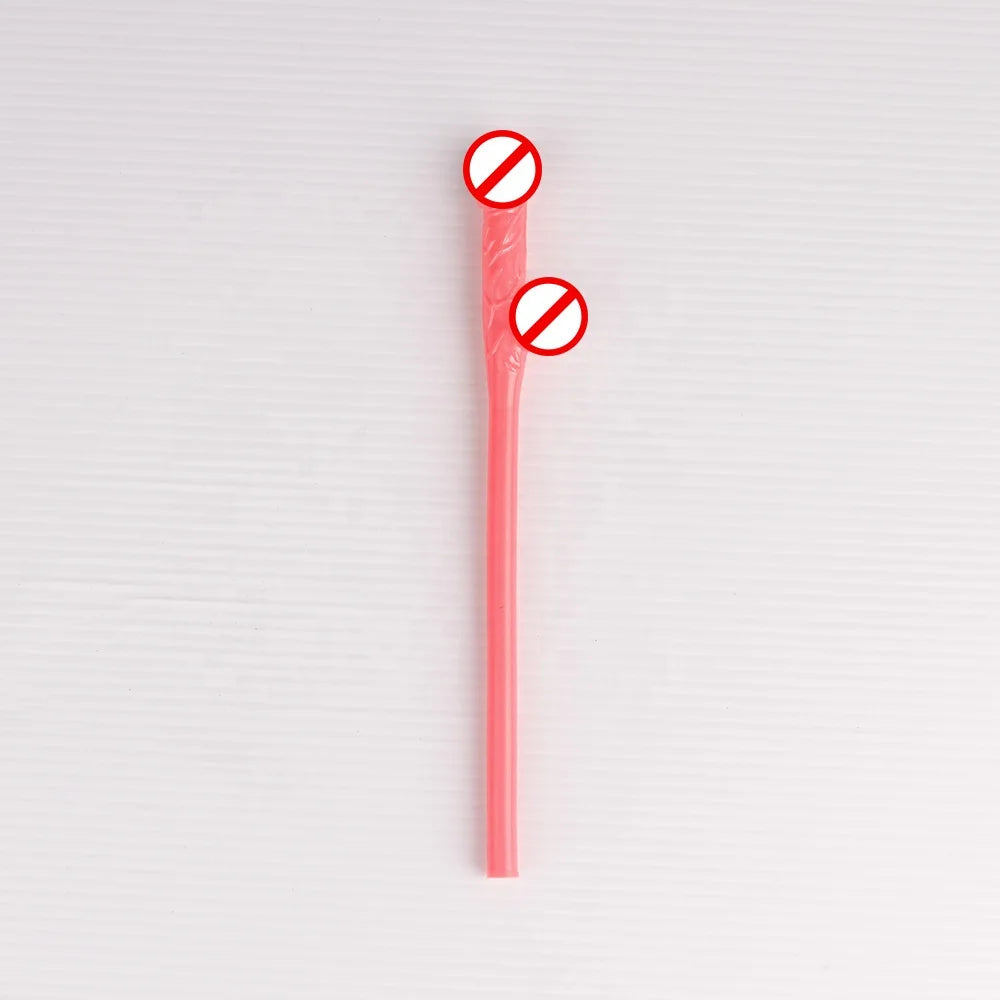 Bachelor Party 1 Wholesale Colorful Bachelor Party Rose Gold Drinking Penis Straw Various Colors 30cm Penis Shaped Girls Night Drinking Straw