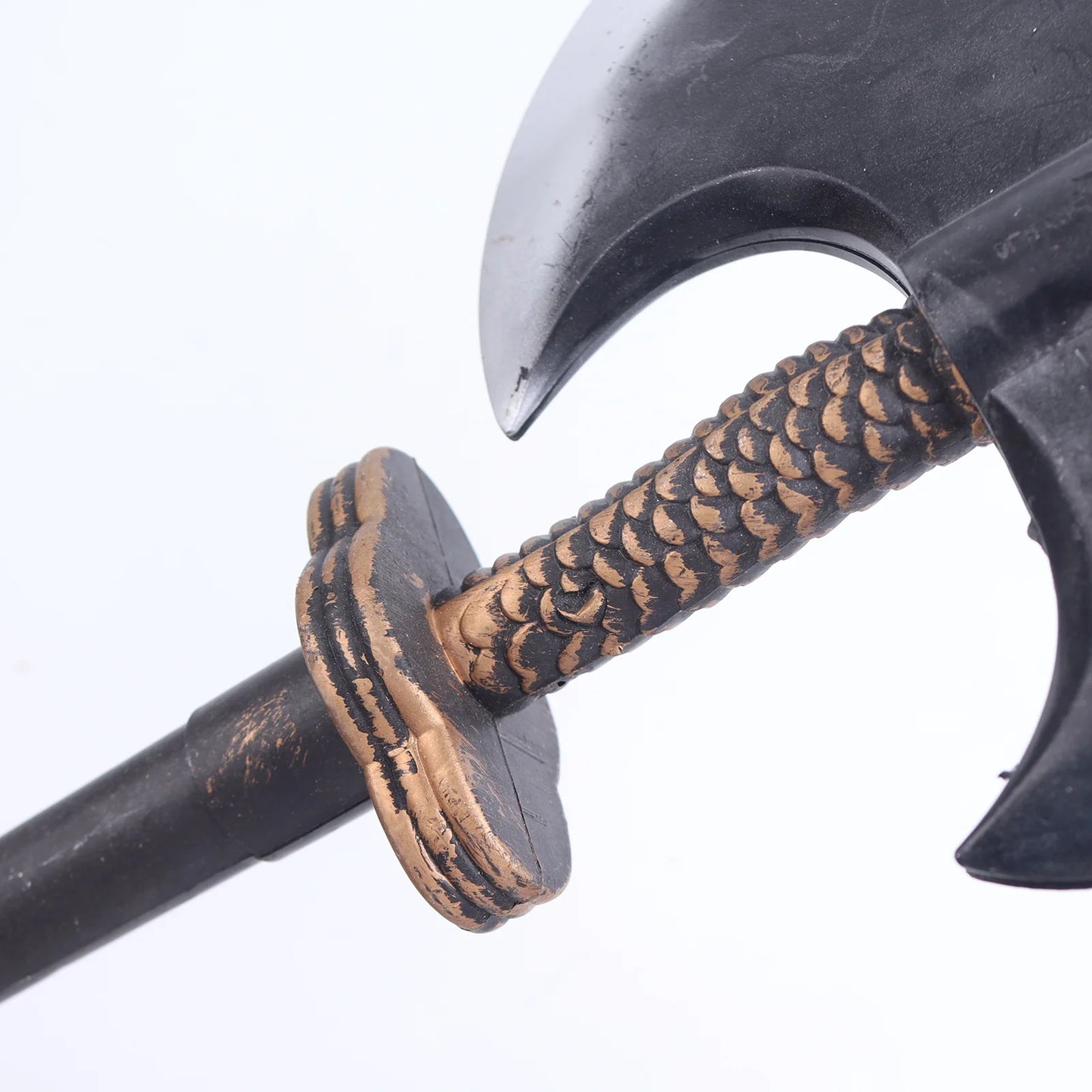 Machadinha realista de Halloween e Dia dos Mortos, 28*17 cm, Cetro de cobra, adereços para festa de máscaras, acessórios para truques de Halloween, machado de batalha de espuma de Halloween 