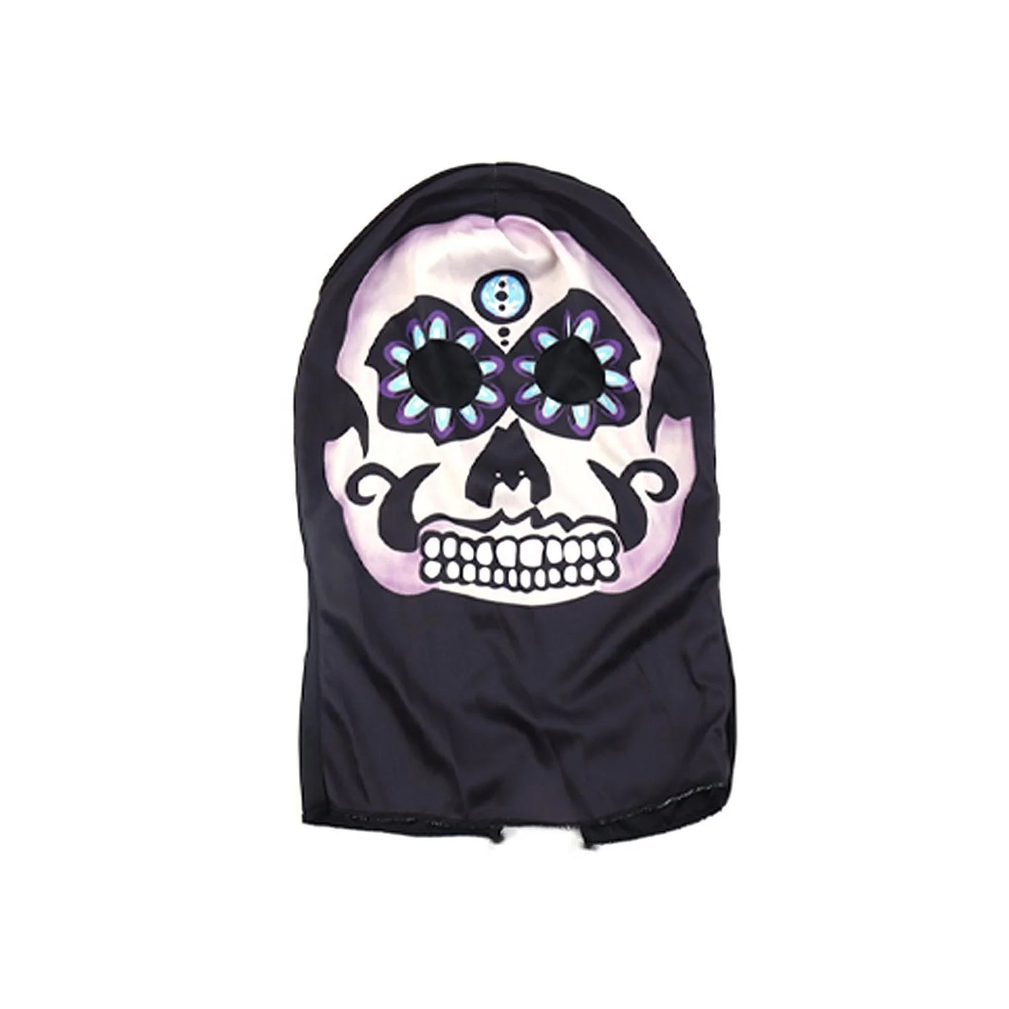 Halloween & Day of the Dead Cosplay Suit Skull Costume Jumpsuit Halloween Carnival Horror Games Halloween Full Face Hoodie Kids Skull Costume