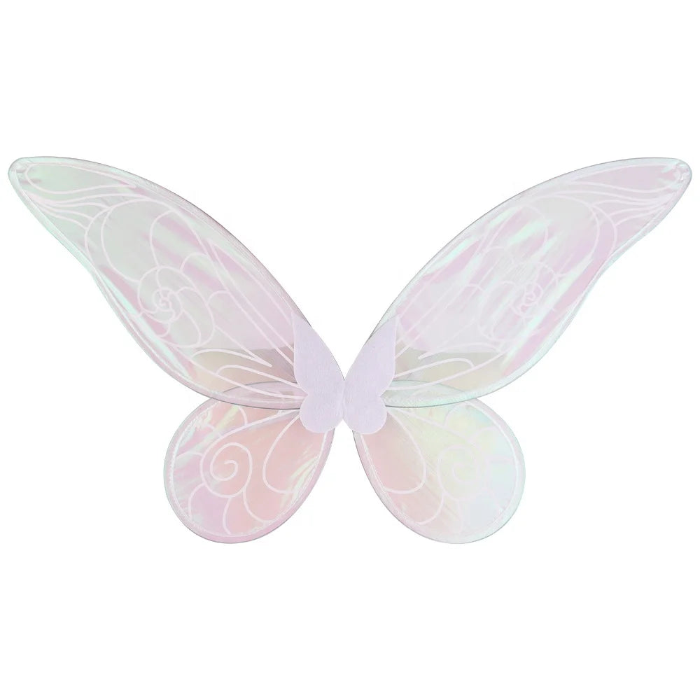 Halloween & Day of the Dead Kids Shiny Transparent Fairy Wings Halloween Accessories Elf Angel Wings Butterfly Wings Costume
