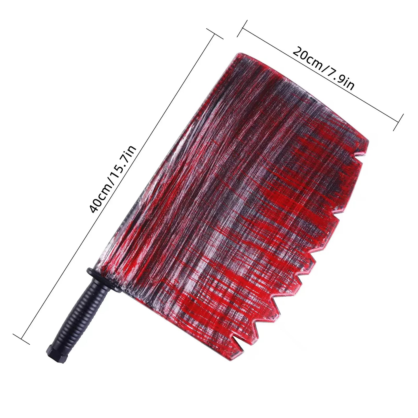 Halloween & Death Day 40 * 20cm Giant Realistic Kitchen Cleaver for Haunted Houses Halloween Party Artificial Plastic Bloody Halloween Butcher Knife