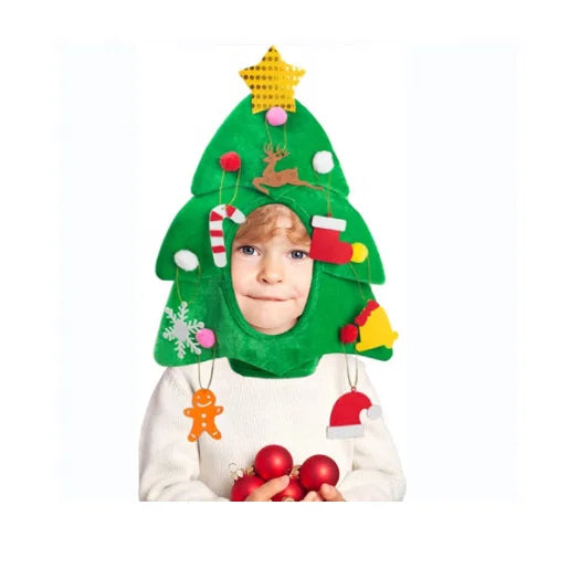 2023 Santa Claus Chimney Hat Fun Novelty Santa Claus Christmas Party Adult Children Christmas Tree Hat Novelty Gifts
