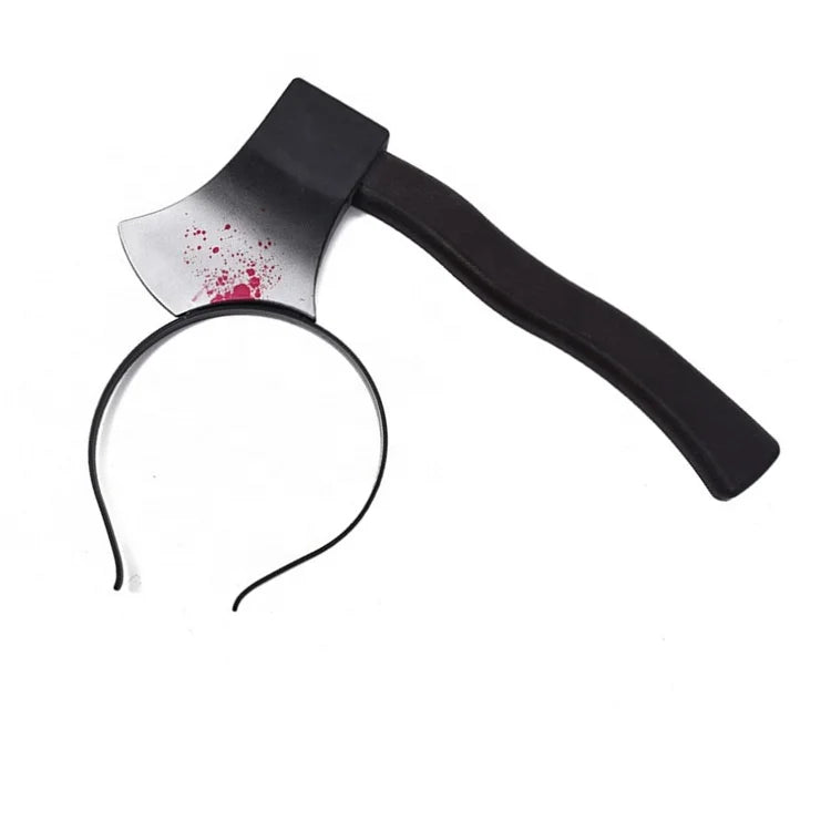 Halloween & Day of the Dead Children's Headbands Scissors Axe Cutters Through the Head Bloody Headbands Halloween Costumes Horror Weapons Headbands