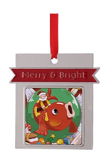 Enfeites de Natal Exquisite Pendente de Porta de Árvore Pendurada Presentes de Natal Decorações de Casa em Liga de Zinco 