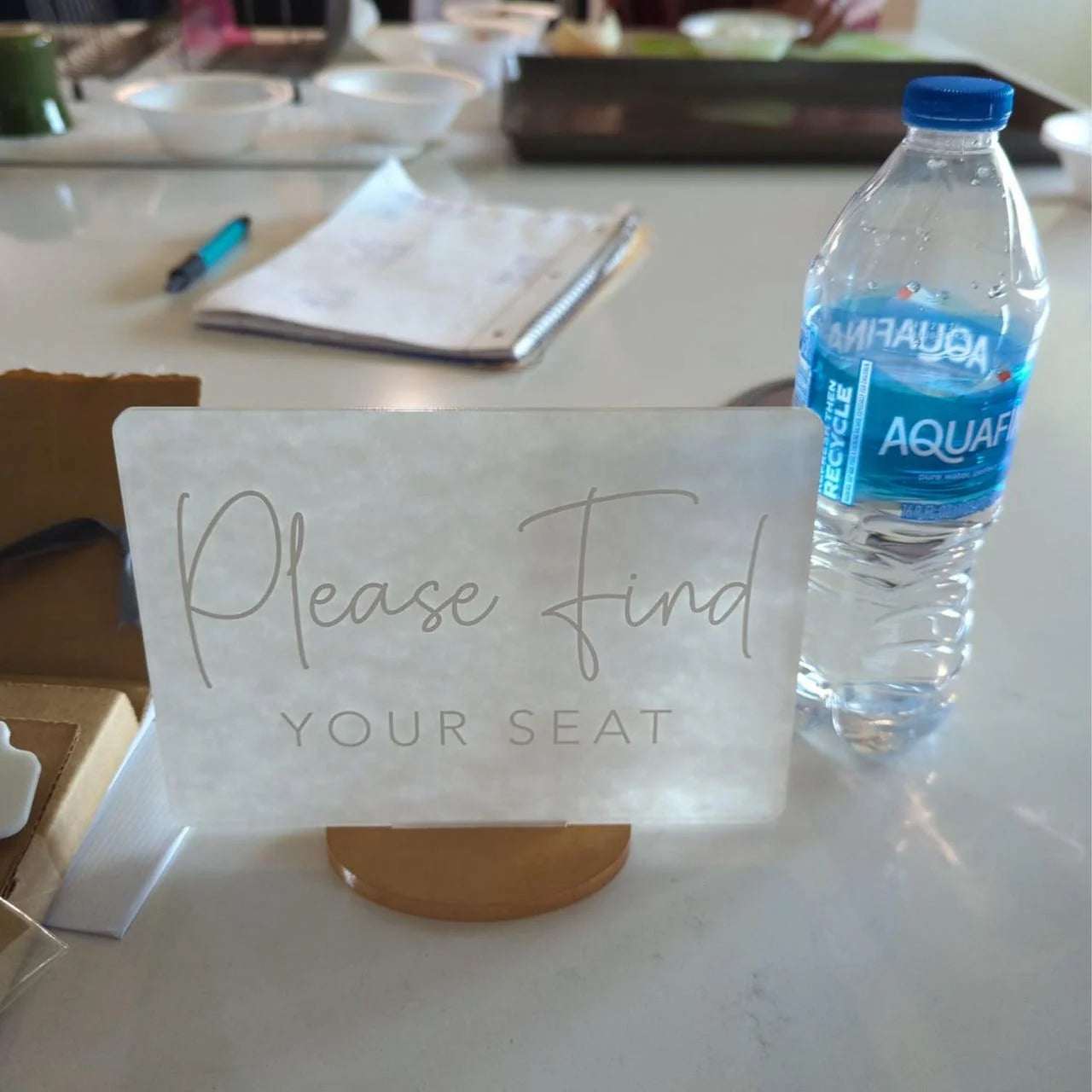 1 Wedding party, custom square table number with bracket transparent acrylic wedding table decoration modern wedding table number