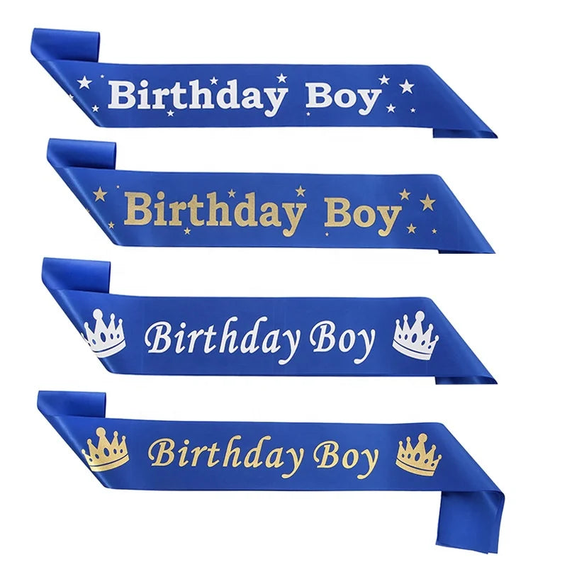 Birthday Party 2 Birthday Ornaments Ribbon Custom Design Birthday Party Supplies Birthday Girl Silver Glitter Belt