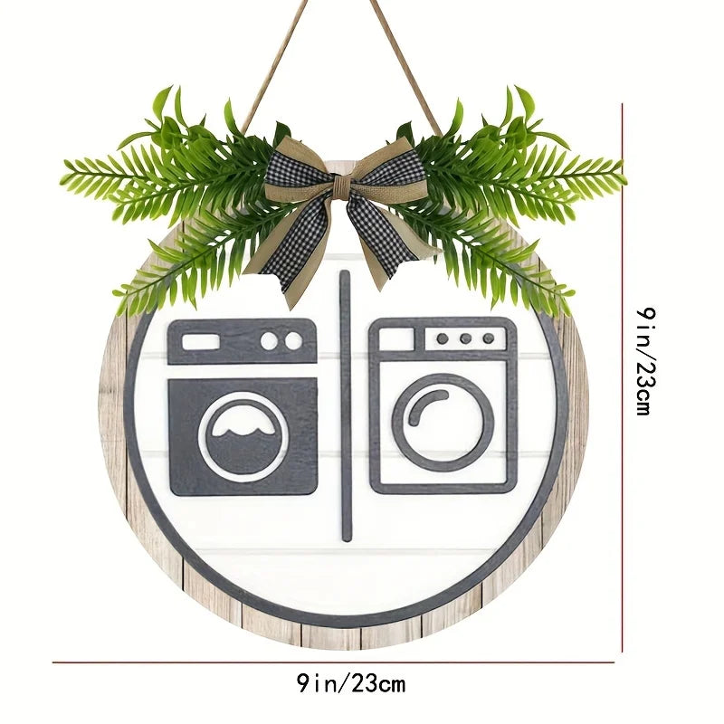 Wooden crafts, signs, slogans, round boards, signs, house decoration, wall ornaments, craft signs, decoration, wooden hanging, home holiday decoration