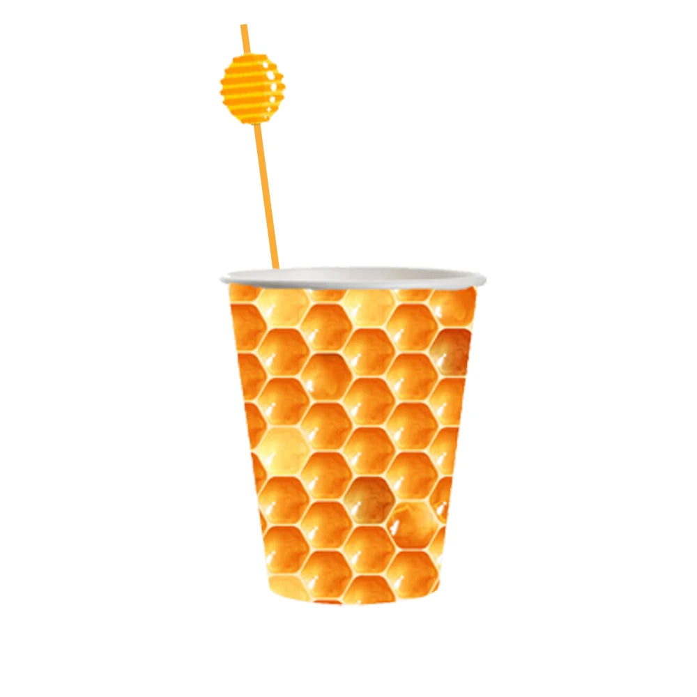 Birthday Party 2 Bee Party Birthday Baby Shower Bumble Bee Party Supplies Honeycomb Papercup Honey Stick Straw Bee Party Tableware Set