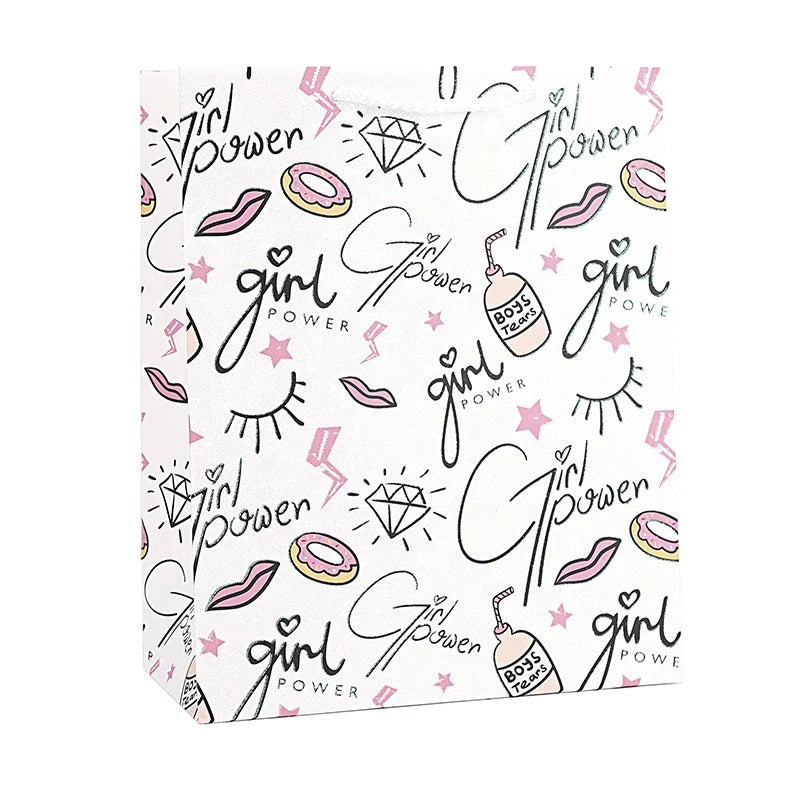 12Pcs Birthday Party Goody Bag Magic Unicorn Series Paper Bag Baby Shower Birthday Gift Bag 