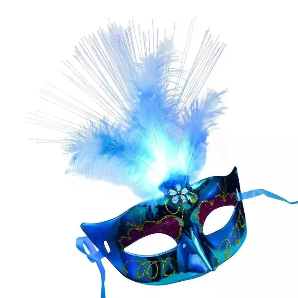 Halloween & Day of the Dead New Product Ideas 2023 Half Masquerade Venice Mask Carnival Flash Venice Masquerade Mask Halloween Costume Party