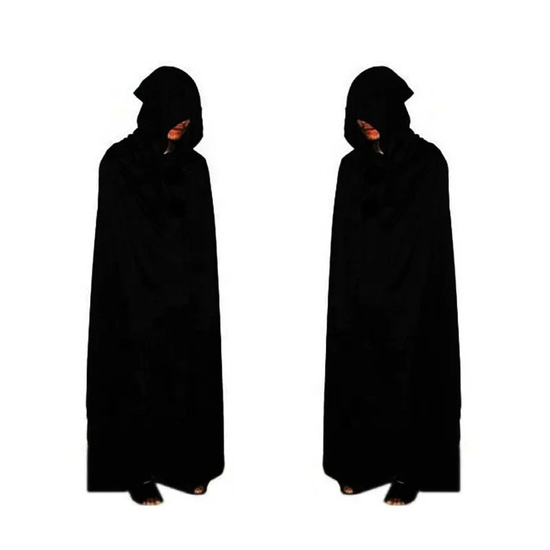 Halloween & Day of the Dead Party Adult Reaper Black Cape Cosplay Party Cosplay Ghost Accessory Set Halloween Costume Prop Set
