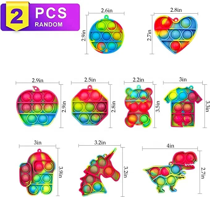 Birthday Party 2pcs Birthday Gifts Toys Stockings Fillers Treasure Box Toys Carnival Prizes School Classroom Awards Pinata Fillers Party Bag