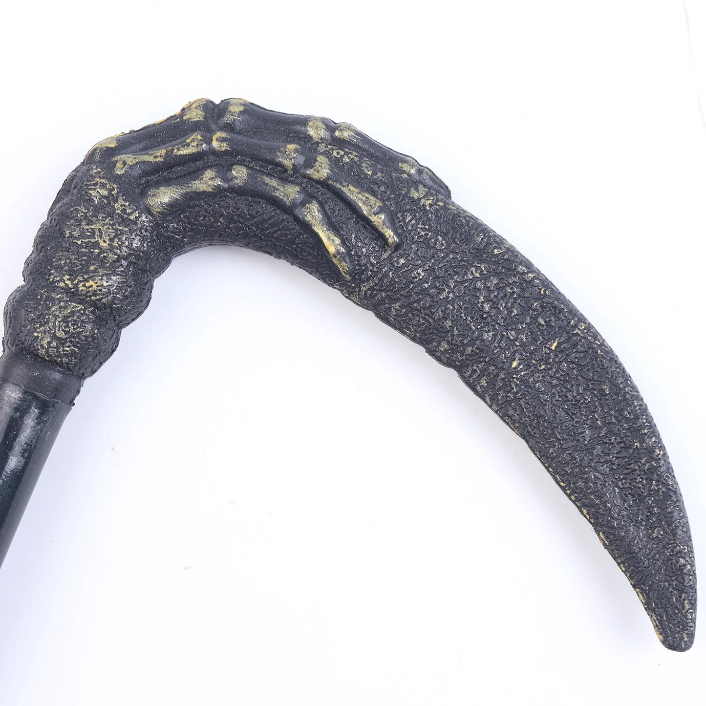 Halloween e Dia da Morte 47*15,5 cm Simulado Esqueleto Mão Foice Halloween Casa Mal-Assombrada Suprimentos Cetro Adereço Halloween Medieval Ceifador Foice 