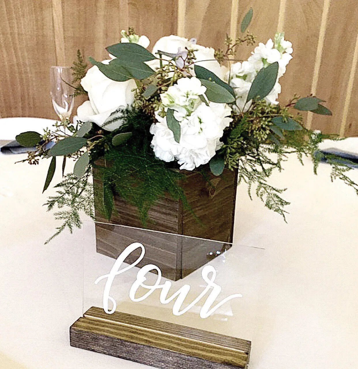 1 wedding party, letter acrylic table number wedding decoration custom acrylic table logo wedding transparent table number