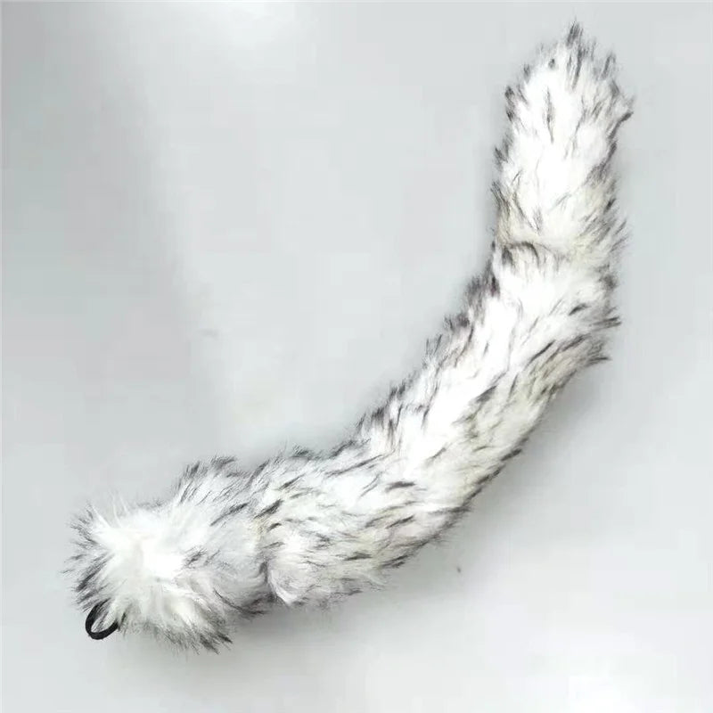 Carnaval new arrivals plush animal ears headband cosplay plush cat ears headband tail cover carnival halloween costume