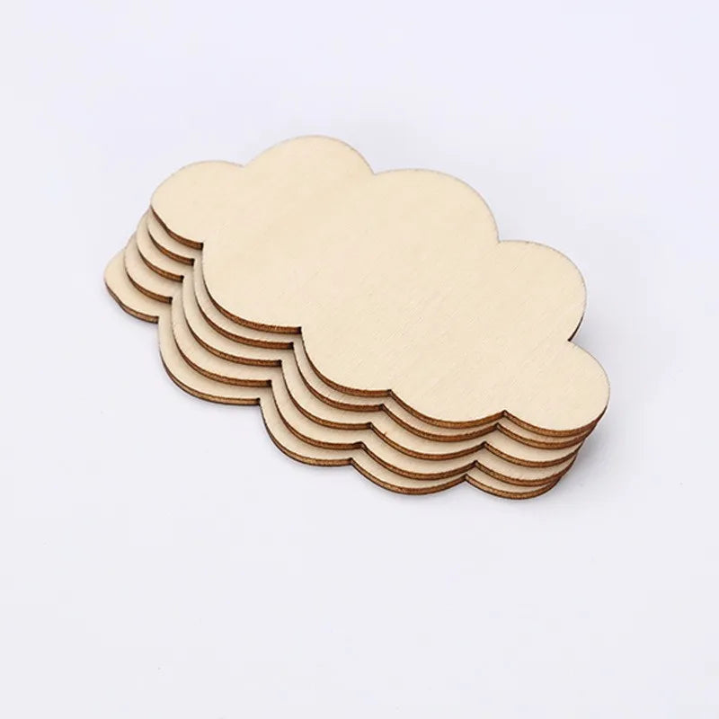 Birthday Party 2 pcs Unfinished Wooden Cut Wooden Paint Crafts Outer Space Party Gift Supplies Space Birthday Party Gift Bag Accessories