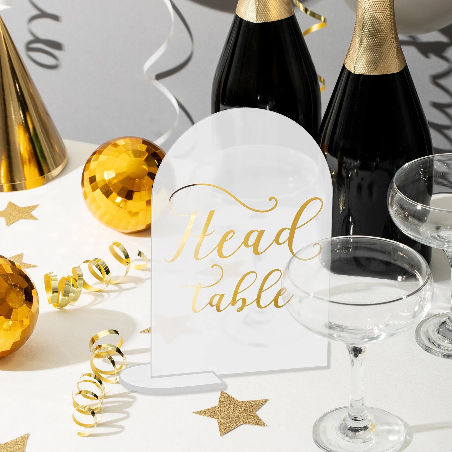 1 Wedding Party, Wedding Table Number Wedding Reception Hotline Acrylic Sheets Wedding Table Number Acrylic Logo Gold Printed Table Number