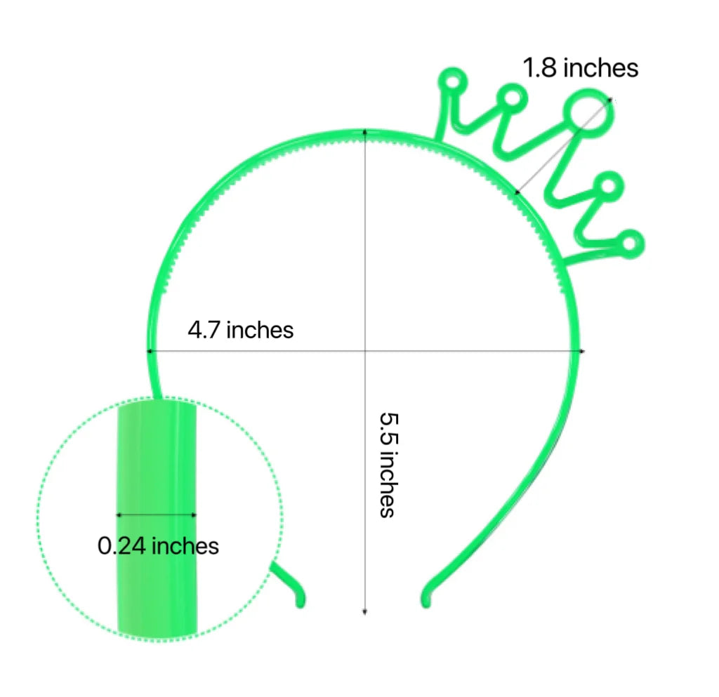 Birthday Party 2 Wholesale Birthday Party Decoration Candy Color Lighting Headband Plastic Crown Tiara