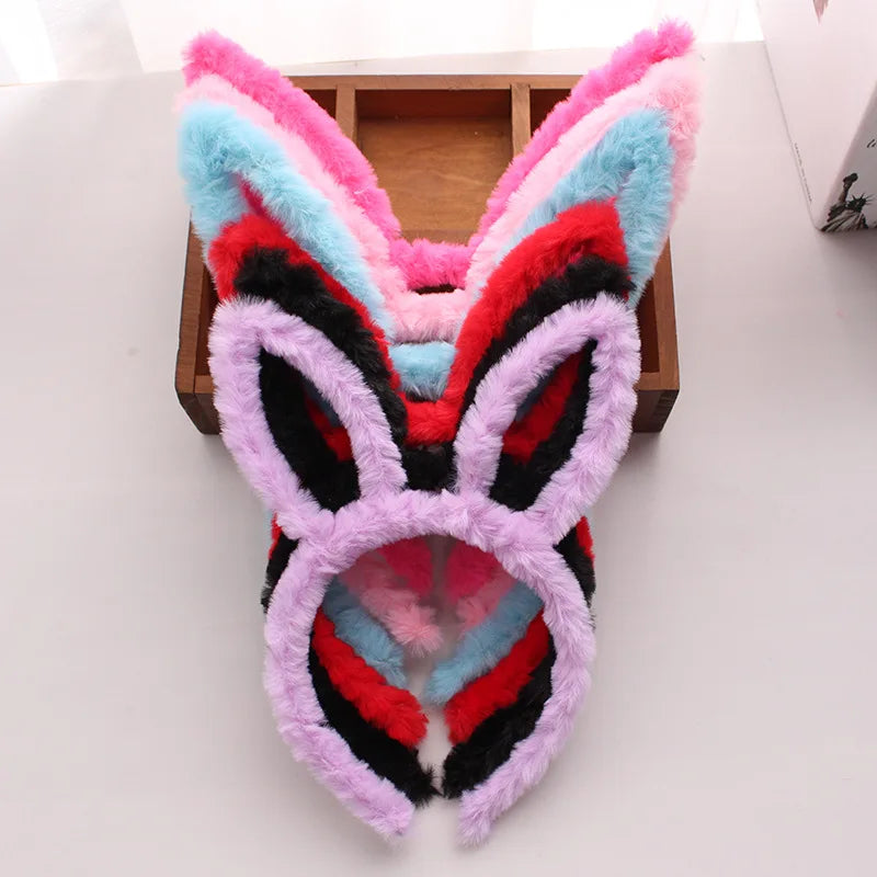 Easter and Thanksgiving 3 Cute Easter Bunny Ears Headband Bunny Cosplay Costume Accessories Easter Party Loves Soft Plush Bunny Ears Headband