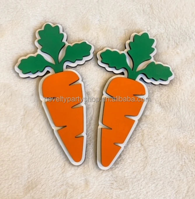 Páscoa e Ação de Graças 3 Novidades Decorativas de Páscoa Bandeja em Camadas Decorativa Cenoura Patch Caminhão de Cenoura Mini Placa Feliz Páscoa 