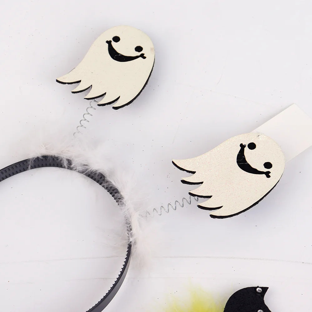 Halloween & Day of the Dead Head Hoop Plush Hair Band Cartoon Pumpkin Head Hoop Cute Party Props