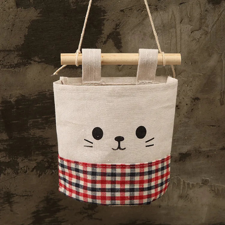Easter and Thanksgiving 3 Hanging Storage Bag Door Bag Wall Hanging Bag Easter Linen Storage Basket Rack
