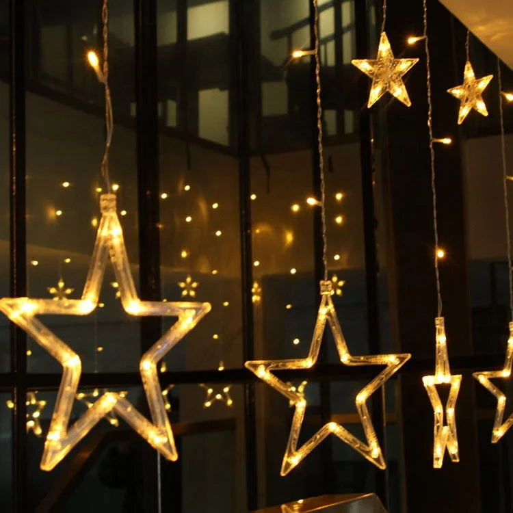 Christmas Day Decoration Light Emitting Diode Lantern Decoration Wedding Party Curtain Lights Christmas Party Lights Supplies