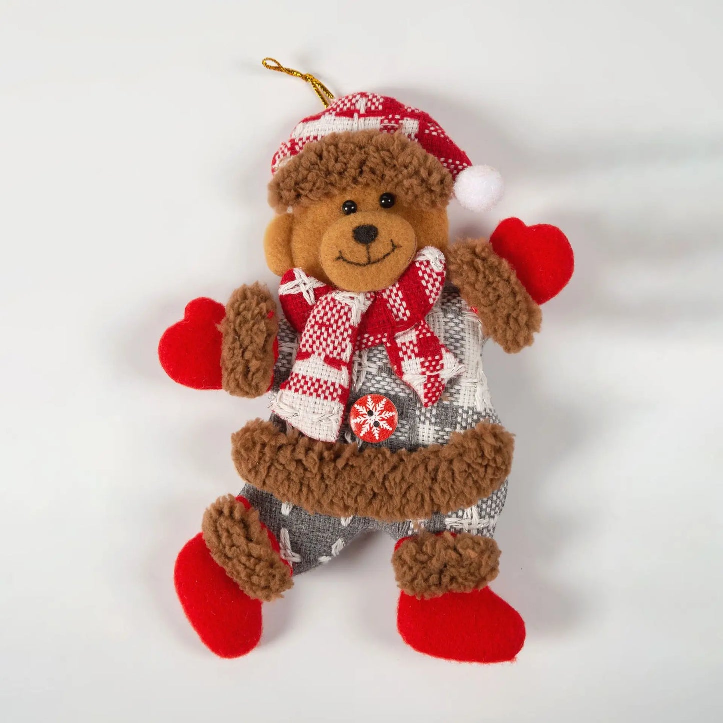 Christmas decoration eight dancing Christmas doll snowman deer bear rag doll Christmas pendant