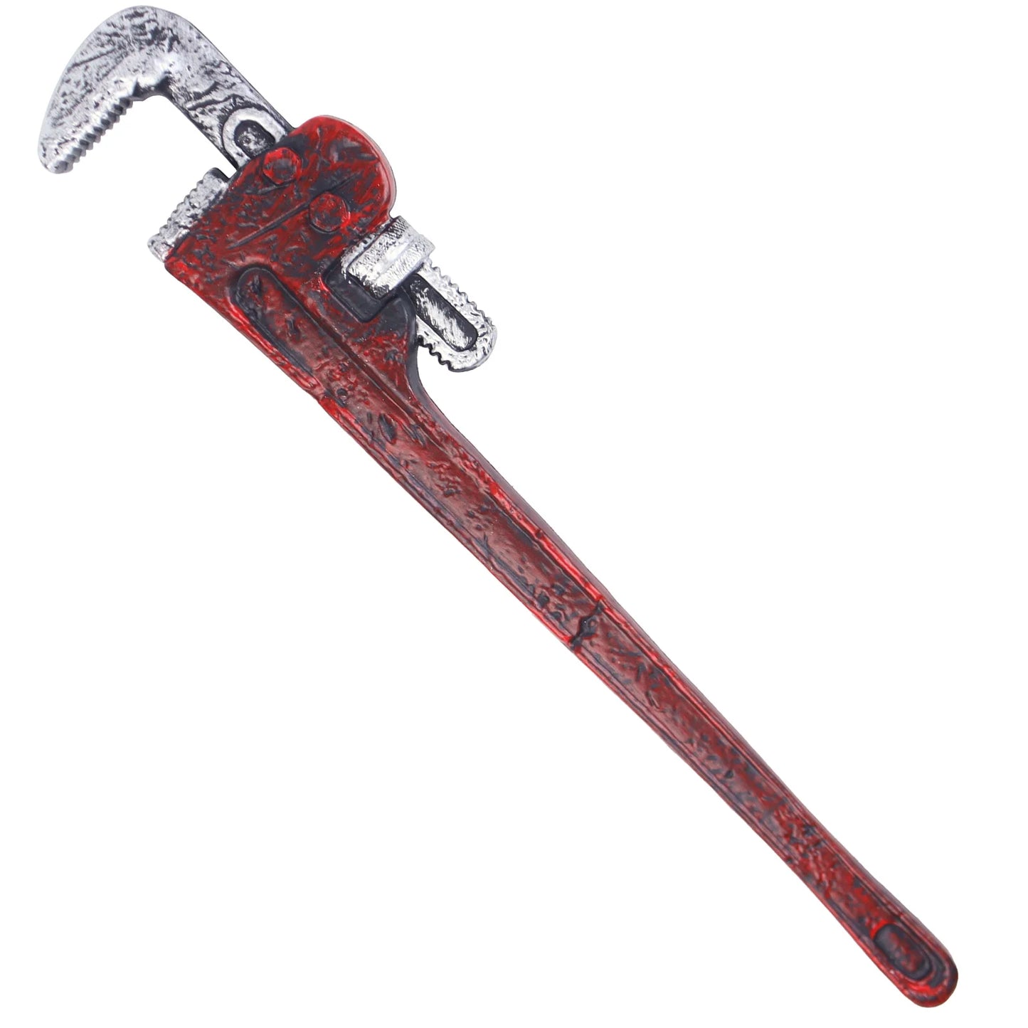 Halloween & Day of the Dead 52.5 * 9cm Bloody Pipe Wrench Theater Cosplay Halloween Costume Simulated Wrench Makeup Costume Artificial Halloween Pipe Wrench