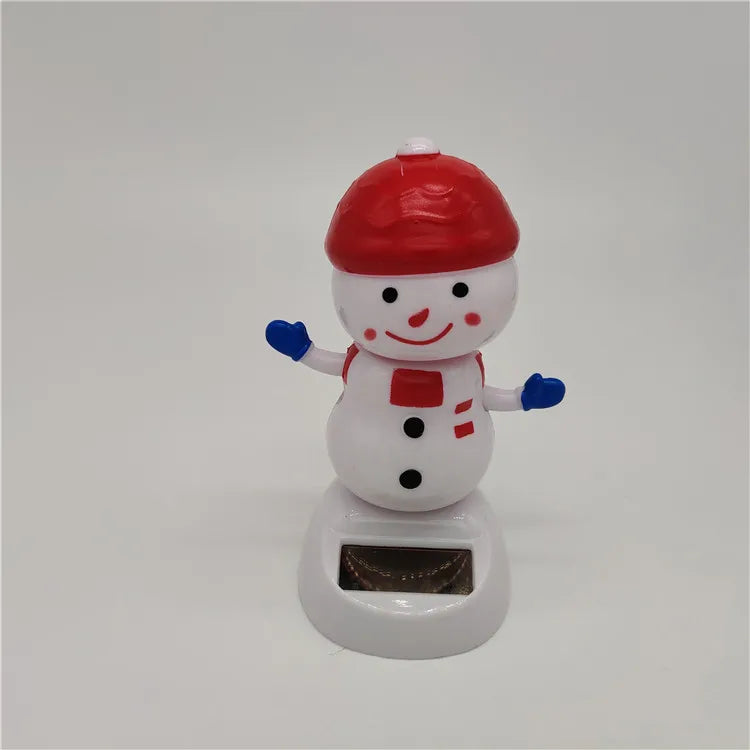 2020 new arrivals creative solar swing doll shaking head Christmas gift car ornament Christmas gift