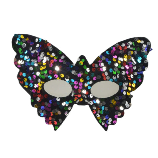 Wholesale Holiday Party Masquerade Ball Mask Butterfly Sequins Shiny Eye Mask Cosplay Fairy Cloth Props