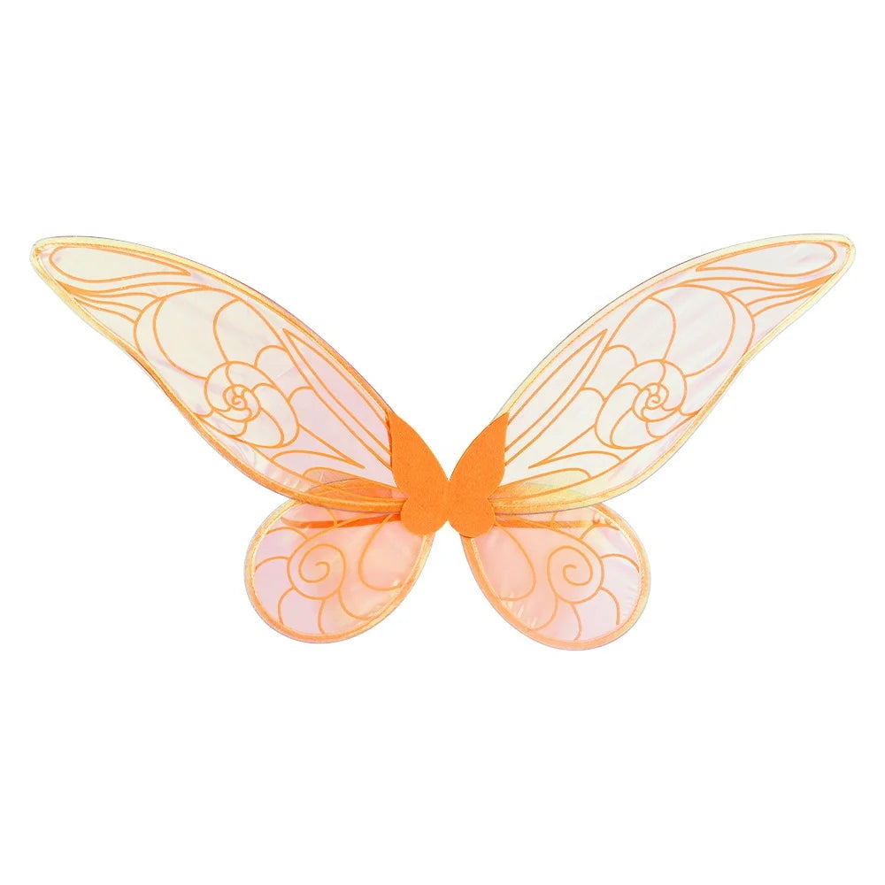 Halloween & Day of the Dead Kids Shiny Transparent Fairy Wings Halloween Accessories Elf Angel Wings Butterfly Wings Costume