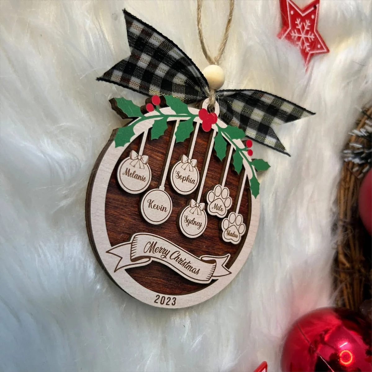 Cool Personalized Home Decorations 2024 Wooden Custom Christmas Decorations Gifts Custom Home Christmas Decorations