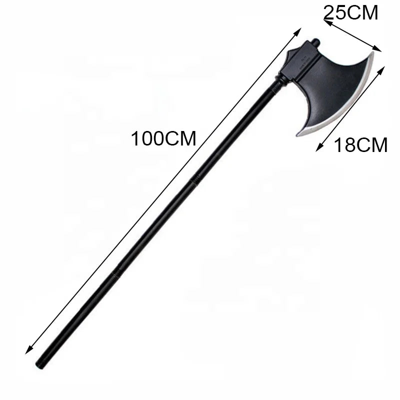 Halloween &amp; Day of the Dead Funny Halloween Props Plastic Sickles and Forks and Plastic Axes Plastic Devil Weapons 