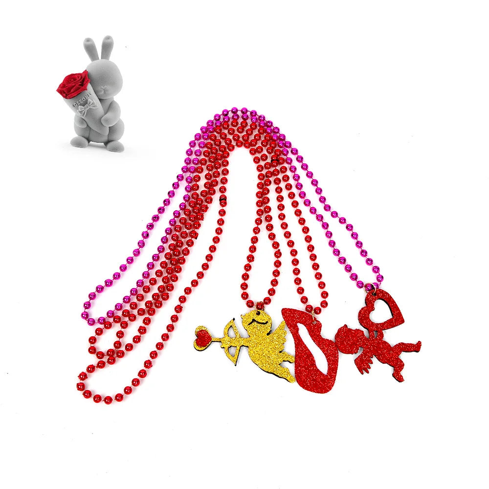 Wedding Party 0 Custom Bachelorette Party Bead Necklace Gifts Party Decorations Glitter Personalized Styling Bead Necklace