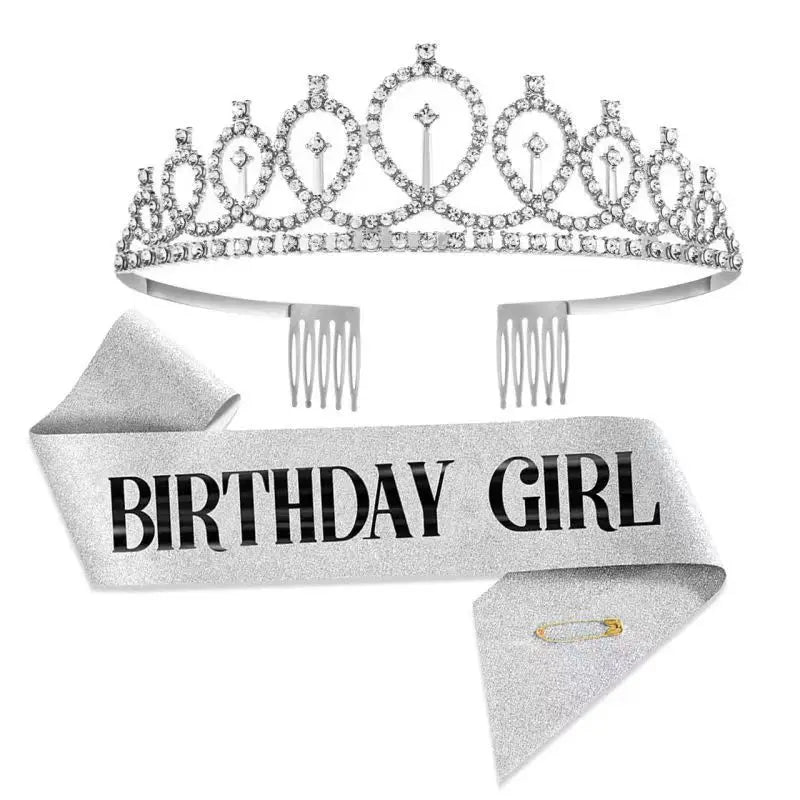 Birthday Party 2 Hot Sale Party Favorites Rose Gold Birthday Crown and Girls Birthday Party Belt