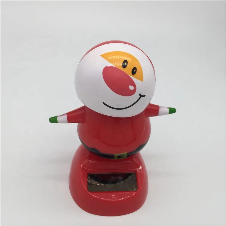 2020 new arrivals creative solar swing doll shaking head Christmas gift car ornament Christmas gift