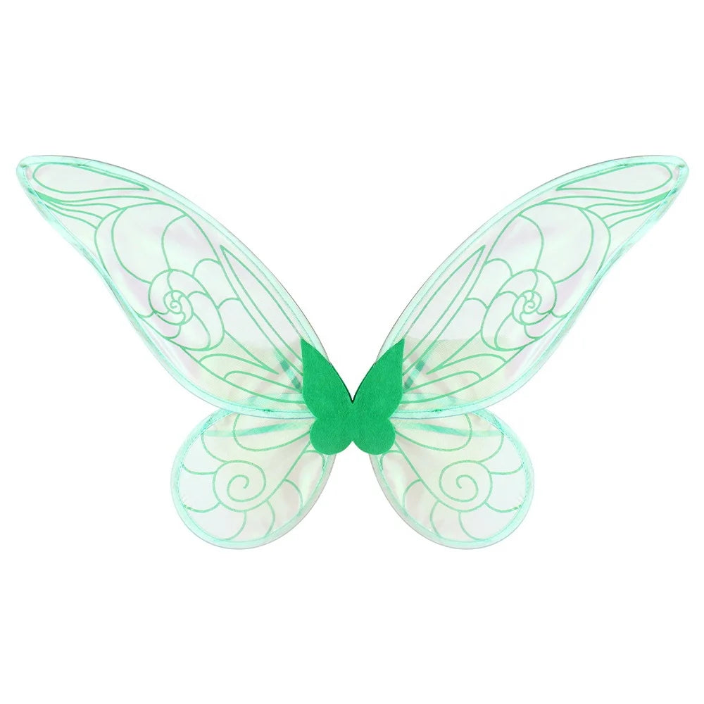 Halloween & Day of the Dead Kids Shiny Transparent Fairy Wings Halloween Accessories Elf Angel Wings Butterfly Wings Costume