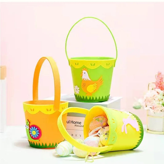 Easter and Thanksgiving 3 Wholesale Custom Felt Easter Party Decor Children's Egg Pack Rabbit Barrel Happy Easter Supplies