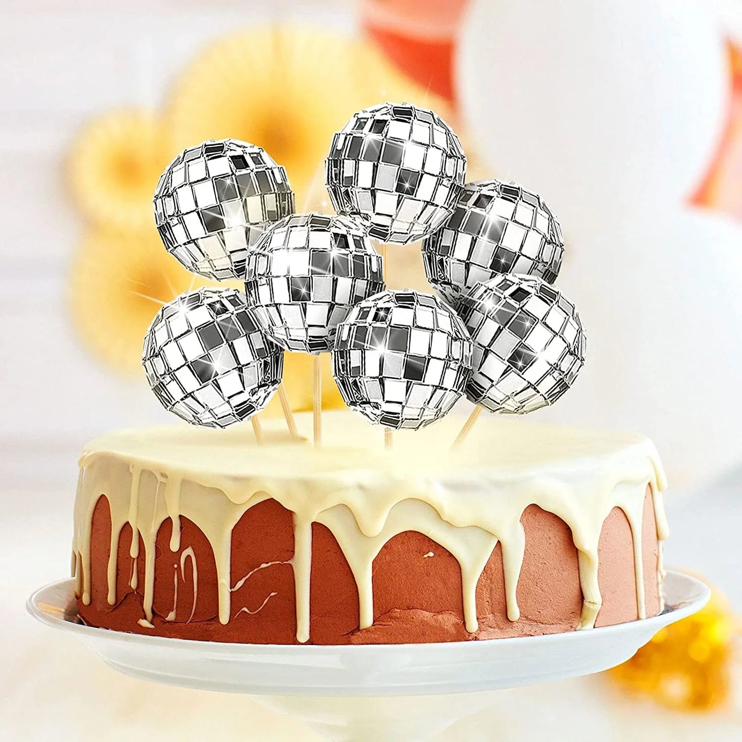 Bachelorette Party 1 1970s Disco Ball Cake Decoration Disco Theme Cake Featured Disco Ball Cake Ingredients