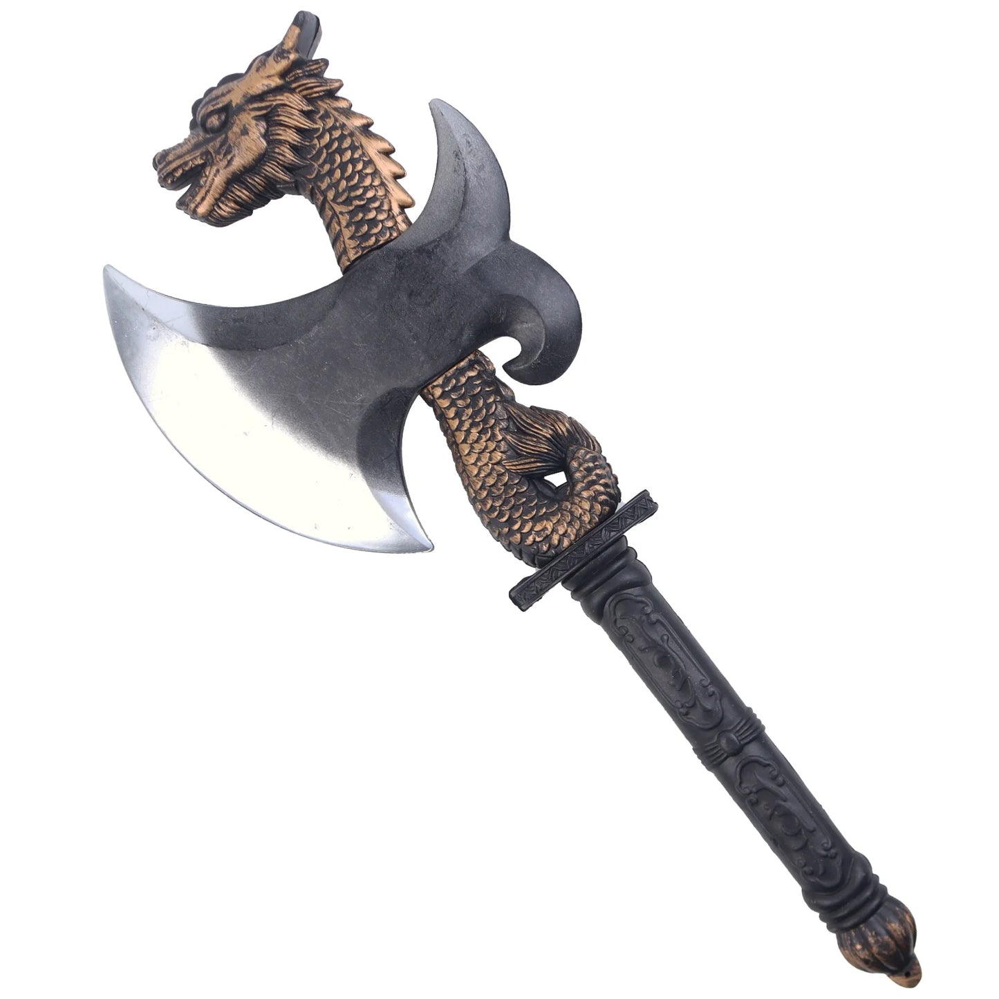 Halloween e Dia dos Mortos 42*16 cm Design Exclusivo Halloween Dragão Escudo Eixo Cosplay Festa Armas Medieval Viking Tomahawk Realista Halloween Machado de Mão 