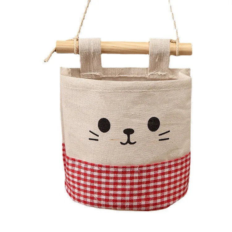 Easter and Thanksgiving 3 Hanging Storage Bag Door Bag Wall Hanging Bag Easter Linen Storage Basket Rack