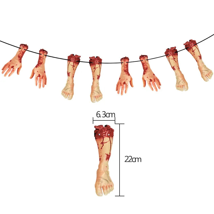 Halloween & Day of the Dead Halloween Themed Party Ornaments Various Styles Horror Paper Pendants Decorative Banners