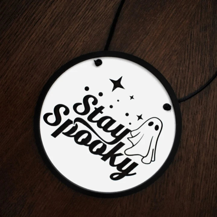 Halloween & Day of the Dead Custom Halloween Decorations Welcome Door Signs Wooden Hanging Decorative Wreaths Home Party Door Halloween Front Door Wall Signs