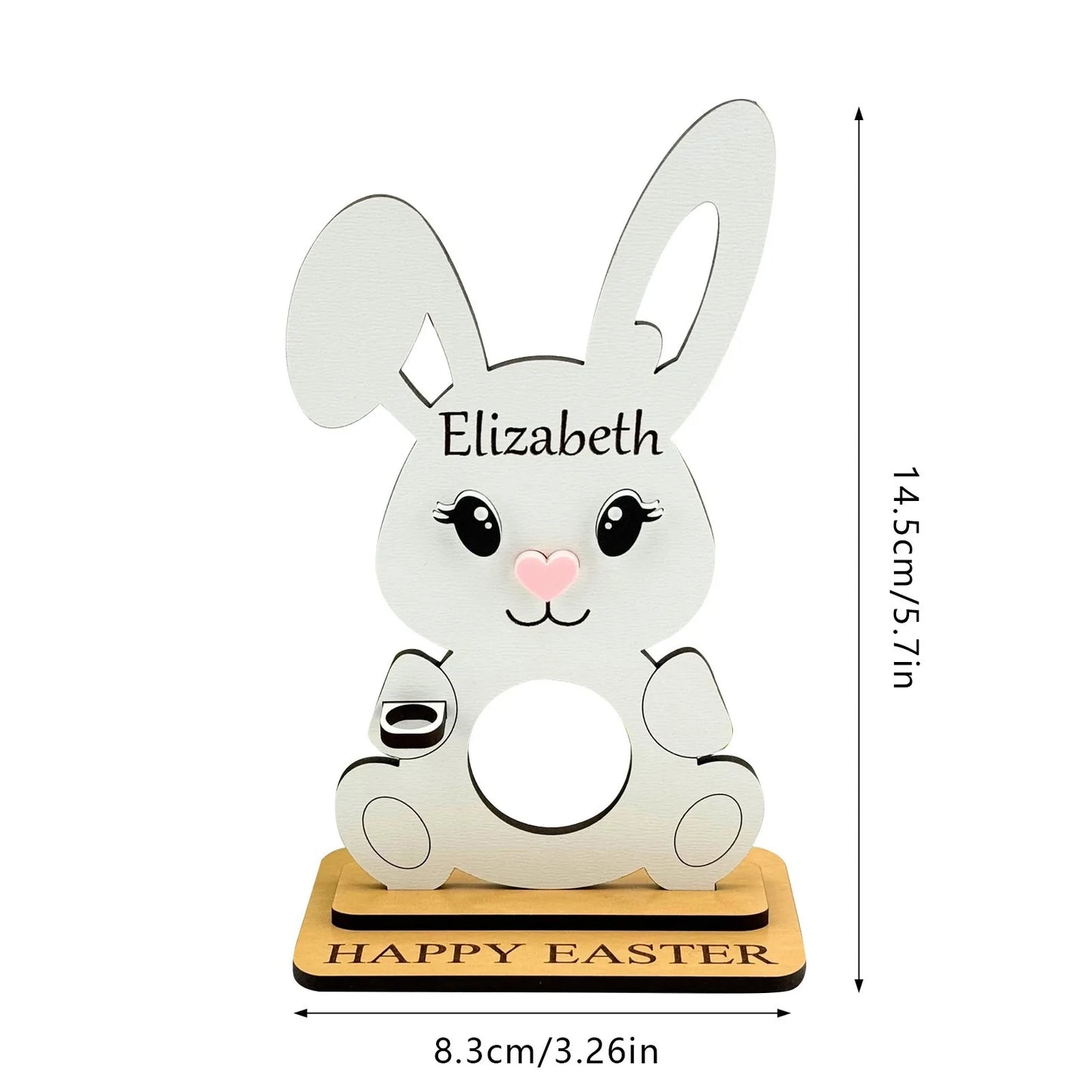 Easter and Thanksgiving 3 Personalized DIY Named Easter Wallet Ornament Easter Bunny Layered Cake Wallet Gift Ornament Cute Bunny Wallet Storage Gifts