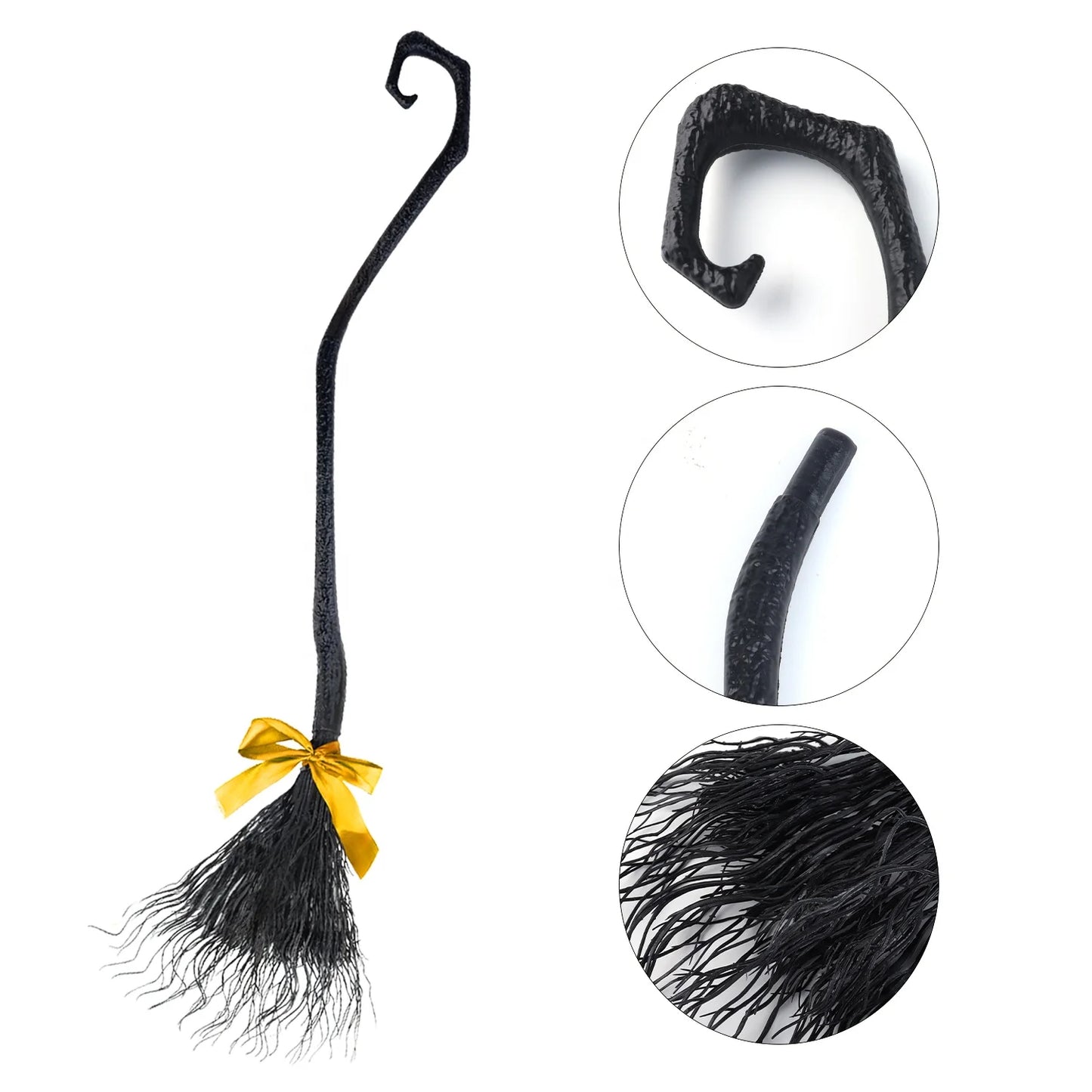 Halloween & Death Day Children Adult Halloween Women Wicked Witch Broom Ribbon Witch Broom
