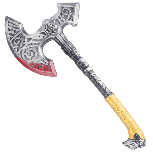 Halloween & Day of the Dead 52 * 23cm Halloween Prank Props Horror Bloody Axe Show Party Supplies Metallic Glossy Plastic Halloween Medieval Axe