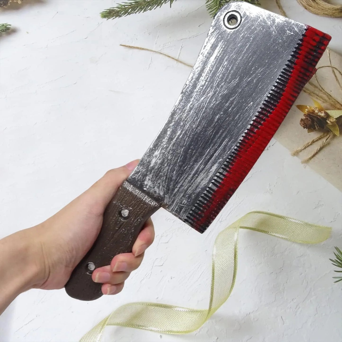 Halloween & Day of the Dead Halloween Blood Knife Ghost Party Props Realistic Cosplay Supply Plastic Simulation Kitchen Knife Halloween Long Knife